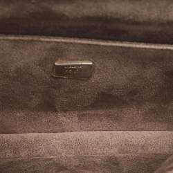 Pre Owned حقيبة فندي دبل باغيت ميكرو فلاورلاند جلد بألوان متعددة بحزام جلد ثعبان