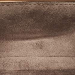 Pre Owned حقيبة فندي دبل باغيت ميكرو فلاورلاند جلد بألوان متعددة بحزام جلد ثعبان