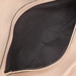 Pre Owned Fendi Beige Zucca Embroidered Canvas and Leather NM Baguette Bag