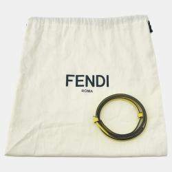 Pre Owned Fendi By The Way Yellow/Brown Leather Size Mini