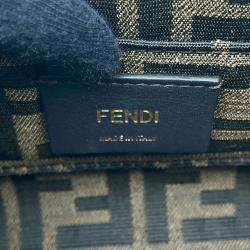 Pre Owned Fendi By The Way Yellow/Brown Leather Size Mini