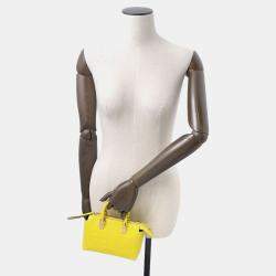 Pre Owned Fendi By The Way Yellow/Brown Leather Size Mini