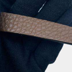 Pre Owned Fendi Peekaboo Selleria I See You Brown Leather Size Petit