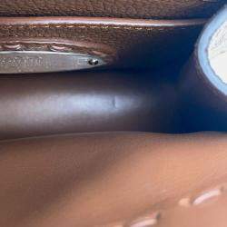 Pre Owned Fendi Peekaboo Selleria I See You Brown Leather Size Petit