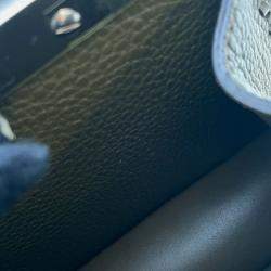 Pre Owned Fendi Peekaboo Selleria I See You Khaki Leather Size Petit