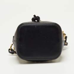 مملوكة مسبقًا Fendi Black Zucca Print PVC and Leather Mini Mon Tresor Bucket Bag
