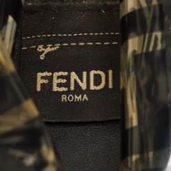 مملوكة مسبقًا Fendi Black Zucca Print PVC and Leather Mini Mon Tresor Bucket Bag