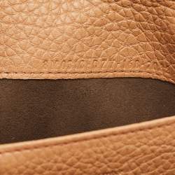 مملوكة مسبقًا Fendi Peekaboo Brown Selleria Leather Wallet