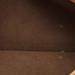 مملوكة مسبقًا Fendi Peekaboo Brown Selleria Leather Wallet