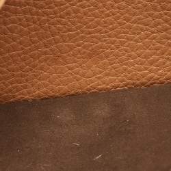 مملوكة مسبقًا Fendi Peekaboo Brown Selleria Leather Wallet