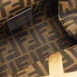 مملوكة مسبقًا حقيبة كلتش فندي فيرست جلد أسود صغيرة