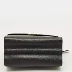 مملوكة مسبقًا حقيبة فندي ديمي جور جلد أسود صغيرة بحزام علوي