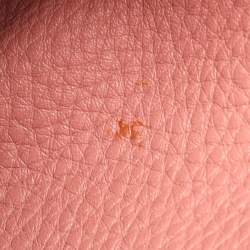 مملوكة مسبقًا Fendi Whipstitch Peekaboo Regular Old Rose Leather Top Handle Bag