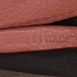 مملوكة مسبقًا Fendi Whipstitch Peekaboo Regular Old Rose Leather Top Handle Bag