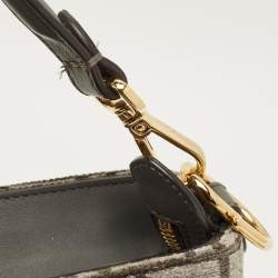 Pre Owned Fendi O'Lock Grey FF Fabric Top Handle Bag