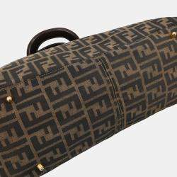 مملوكة مسبقًا حقيبة يد فندي توت زوكا بني