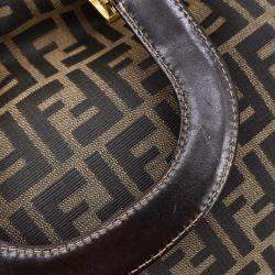 مملوكة مسبقًا حقيبة يد فندي توت زوكا بني