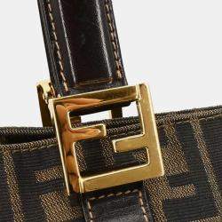 مملوكة مسبقًا حقيبة يد فندي توت زوكا بني