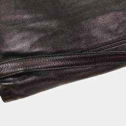 Pre Owned حقيبة فاندي باغيت ماما جلد حمل أسود