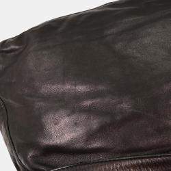 Pre Owned حقيبة فاندي باغيت ماما جلد حمل أسود