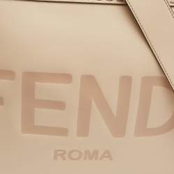 مملوكة مسبقًا حقيبة تسوق فندي صن شاين جلد وردي فاتح متوسط