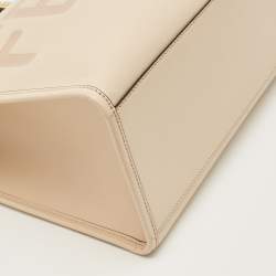 مملوكة مسبقًا حقيبة تسوق فندي صن شاين جلد وردي فاتح متوسط