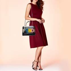 Pre Owned حقيبة يد توتس فندي بيتيت ساك 2جور جلد أزرق باستيل