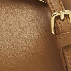 Pre Owned حقيبة كلتش فندي جلد بني صغيرة فندي فيرست