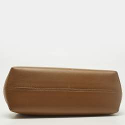 Pre Owned حقيبة كلتش فندي جلد بني صغيرة فندي فيرست