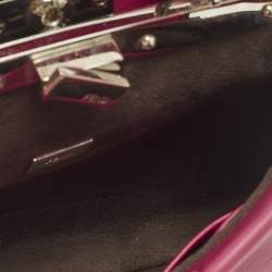 Pre Owned حقيبة فندي كروس بودي مايكرو بيكابو جلد فوشتشا