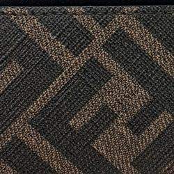 مملوكة مسبقًا Fendi Black PVC card wallet