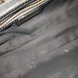 Pre Owned Fendi Black Fabric Zucca Mini Mamma Bag