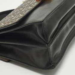 Pre Owned حقيبة فندي كان أي جلد يد علوية متوسطة أسود/بني FF