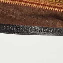 Pre Owned Fendi Pink/Gold Zucchino Lurex Fabric Accessory Pochette