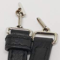 Pre Owned Fendi Rainbow Studded Black Leather Crossbody Bag