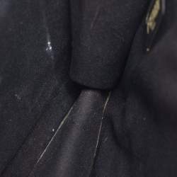 Pre Owned Fendi Rainbow Studded Black Leather Crossbody Bag