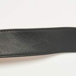 مملوكة مسبقًا حقيبة فندي دوتكوم كبيرة بيضاء/سوداء جلد بخياطة يد