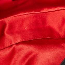 Pre Owned Fendi Flap Baguette Black Suede Bag