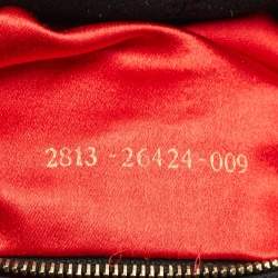 Pre Owned Fendi Flap Baguette Black Suede Bag