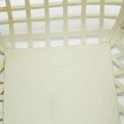 مملوكة مسبقًا Fendi FF Logo Stamp Off White/Brown PVC Basket Bag