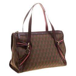 Fendi Multicolor Zucca Canvas Boston Bag