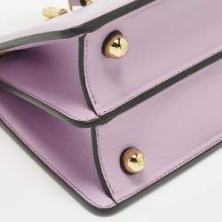 مملوكة مسبقًا حقيبة يد فندي بيكابوو صغيرة جلد سيليريا بني بخياطة ISeeU