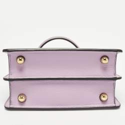 مملوكة مسبقًا حقيبة يد فندي بيكابوو صغيرة جلد سيليريا بني بخياطة ISeeU