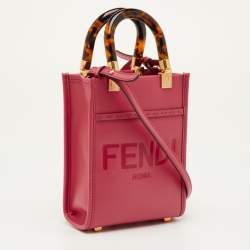 مملوكة مسبقًا Fendi Sunshine Mini Pink Leather Tote