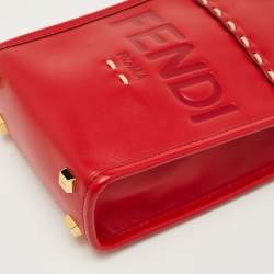 مملوكة مسبقًا Fendi Sunshine Mini Red Leather Tote