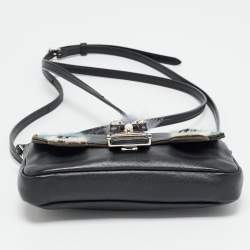 Pre Owned حقيبة كروس بودي صغيرة جلد وفرو فندي بوجي باجيت