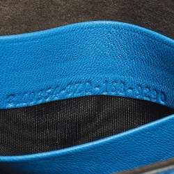 مملوكة مسبقًا Fendi Monster Micro Blue Fur and Leather Baguette Bag