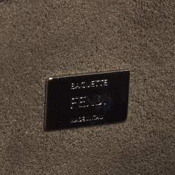 مملوكة مسبقًا Fendi Monster Micro Blue Fur and Leather Baguette Bag