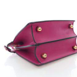 Pre Owned Fendi Petite Lambskin Peekaboo ISeeU