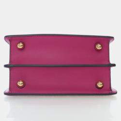 Pre Owned Fendi Petite Lambskin Peekaboo ISeeU